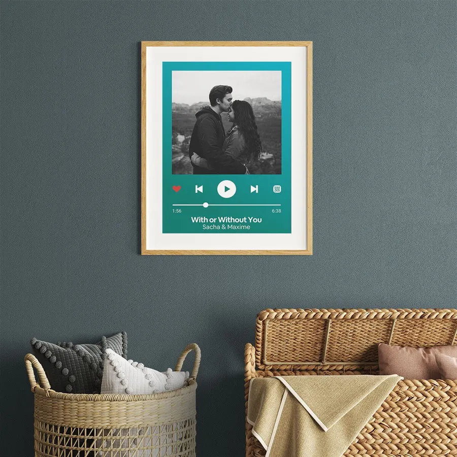 Personalized Music Player Poster from BetterThanFlowers