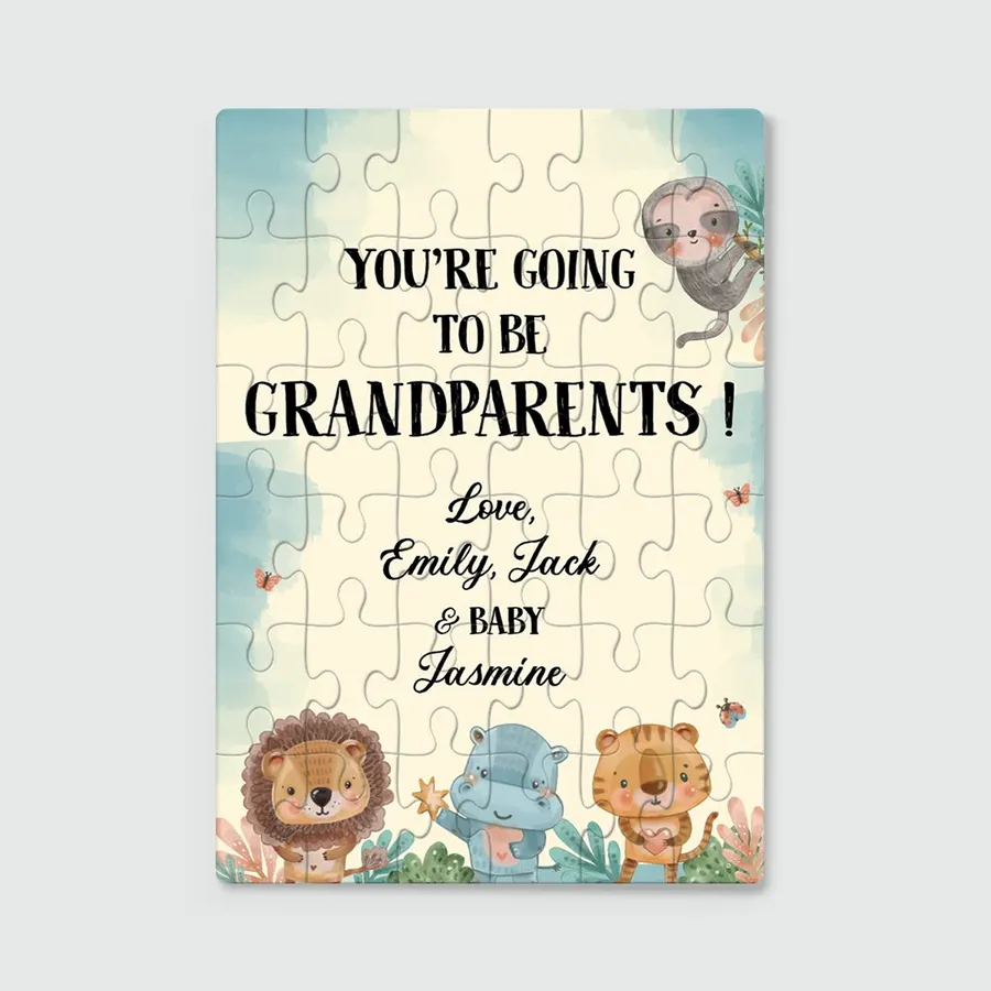 Personalised Animals Puzzle from Lovingly Signed