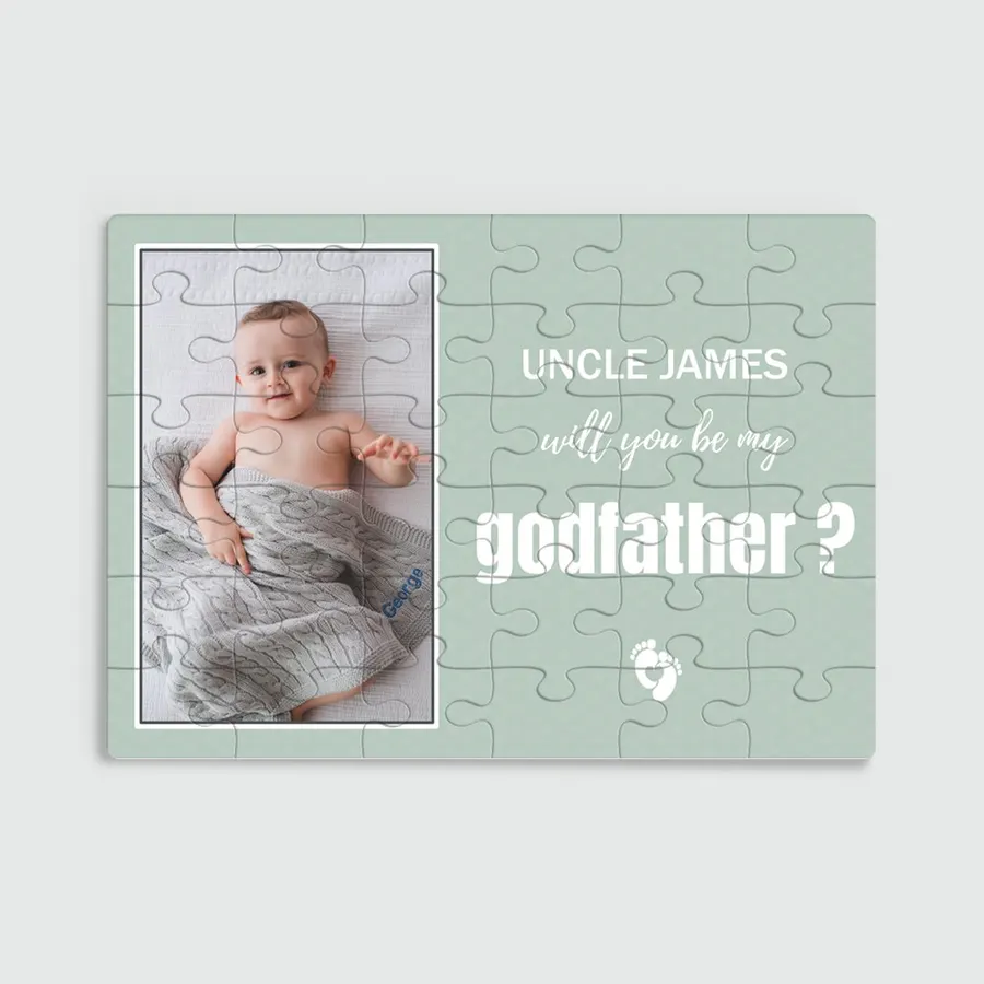 Personalised Baby Photo Puzzle from Lovingly Signed