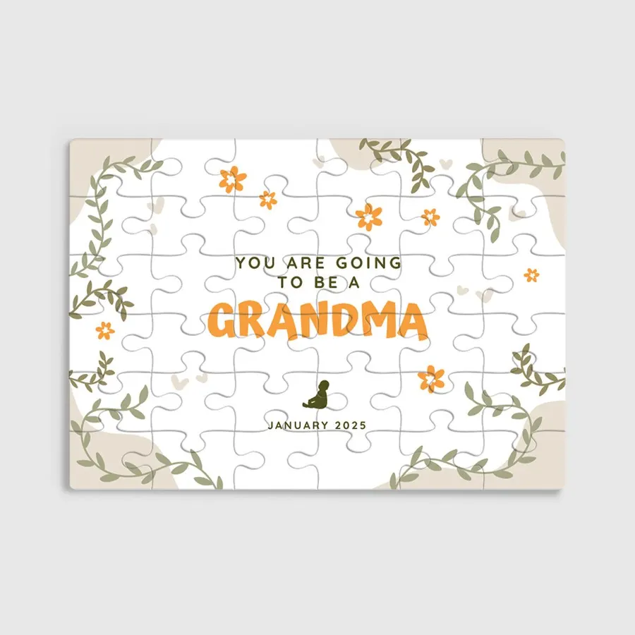 Personalised Floral Puzzle from Lovingly Signed