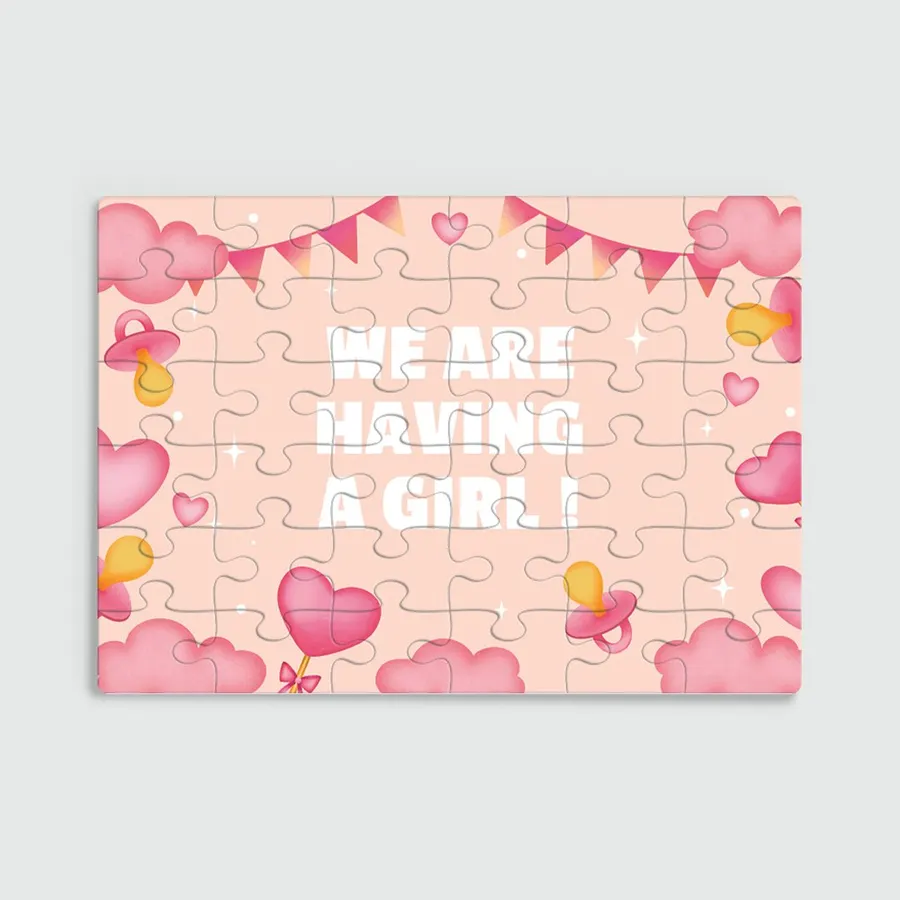 Personalised Pink Puzzle from Lovingly Signed