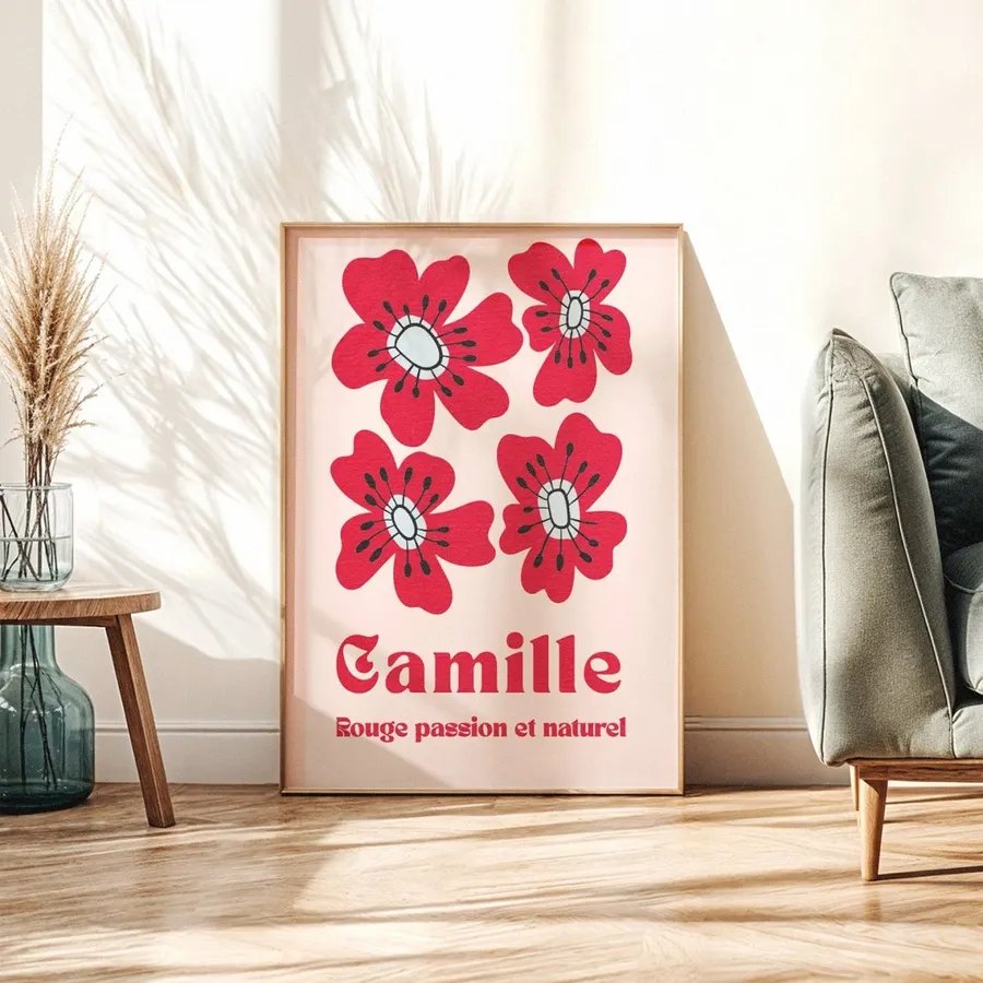 Personalized Poppies Poster from BetterThanFlowers