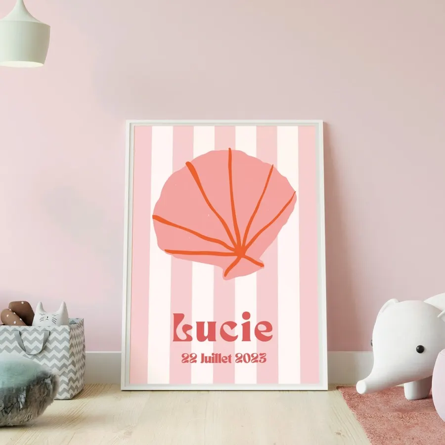 Personalized Seashell Poster from BetterThanFlowers