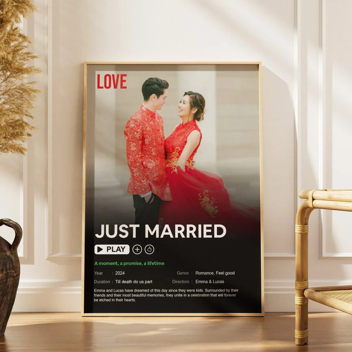 A personalised poster from BetterThanFlowers